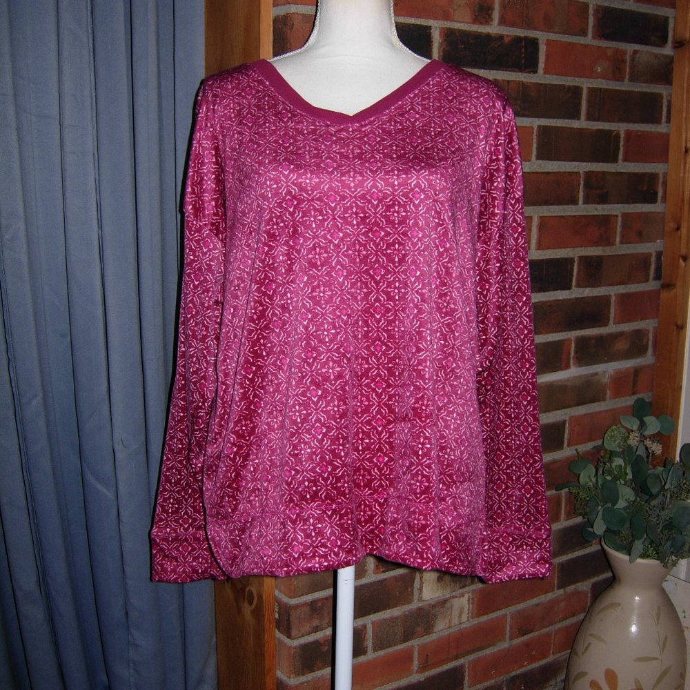Nautica Soft Fleece Pajama Top L